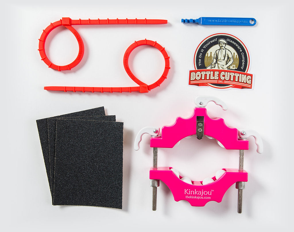 Glass Bottle Cutter Kit for All Shapes & Glass Cutter Bundle -DIY